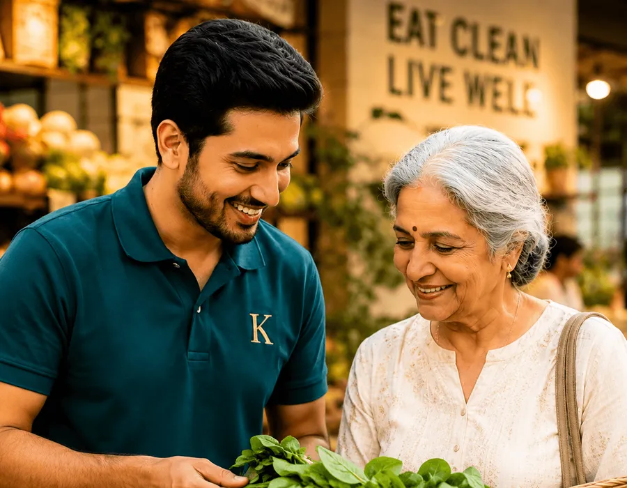 A Karma Miles companion with a senior enjoying the day out